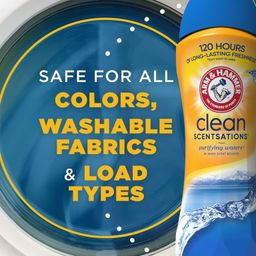 ARM & HAMMER Clean Scentsations In-Wash Scent Booster, Laundry Scent Booster Purifying Waters scent, 24 Oz