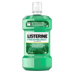 Listerine Freshburst Antiseptic Mouthwash Oral Care, Mint, 1 L