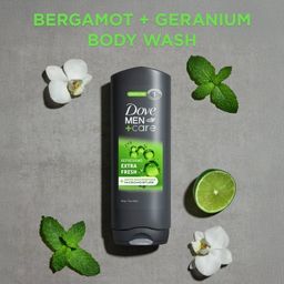 Dove Men+Care Refreshing Hydrating Face & Body Wash for Men Extra Fresh All Skin, 18 oz