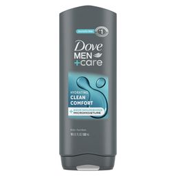 Dove Men+Care Hydrating Gentle Face & Body Wash for Men Clean Comfort All Skin, 18 oz