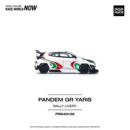POP RACE MODEL 1/64 GR YARIS PANDEM - RALLY LIVERY