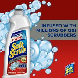 Soft Scrub Multi-Purpose Kitchen and Bathroom Cleaner with OXI, 36 Ounce