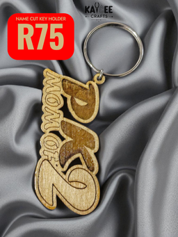 Plywood name cut key holder