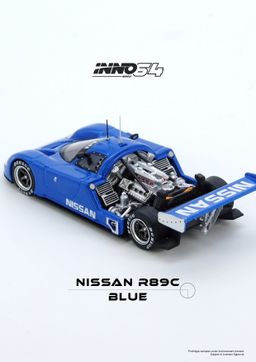 INNO MODEL 1/64 NISSAN R89C - BLUE