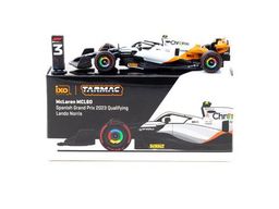 TARMAC WORKS MODEL 1/64 MCLAREN MCL60 - SPANISH GRAND PRIX 2023 QUALIFYING LANDO NORRIS