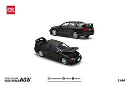 POP RACE MODEL 1/64 MITSUBISHI LANCER EVO 4 - PEARL BLACK