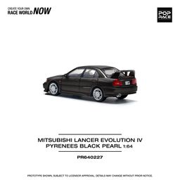 POP RACE MODEL 1/64 MITSUBISHI LANCER EVO 4 - PEARL BLACK
