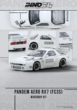 INNO MODEL 1/64 MAZDA RX7 (FC3S) "PANDEM AERO" Widebody Kit