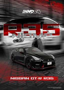 INNO MODEL 1/64 NISSAN GT-R (R35) NISMO - BLACK