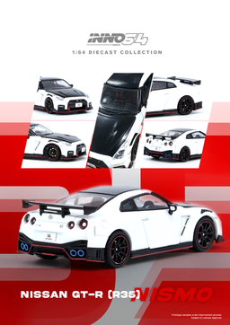 INNO MODEL 1/64 NISSAN GT-R (R35) NISMO - WHITE