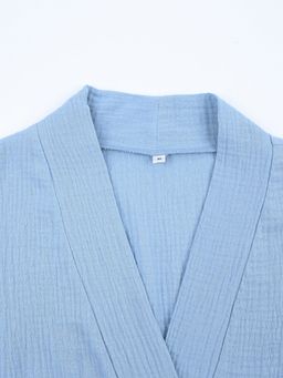 Short Cotton Minimalist Robe