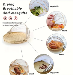 BAMBOO RATTAN TRAY WITH COVER 