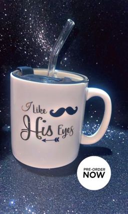 His Eyes Only Coffee Cup with lid