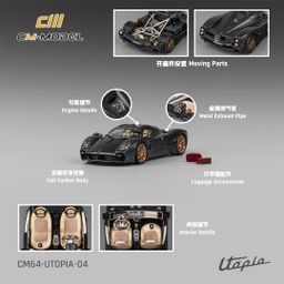 CM MODEL 1/64 PAGANI UTOPIA - FULL CARBON