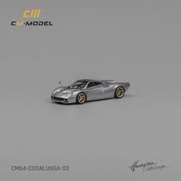 CM MODEL 1/64 PAGANI CODALUNGA - METALLIC SILVER