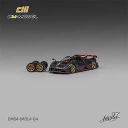 CM MODEL 1/64 PAGANI IMOLA - FULL DRY CARBON (RED WING)