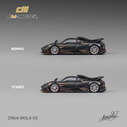 CM MODEL 1/64 PAGANI IMOLA - METALLIC GRAY