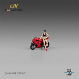 CM MODEL 1/64 MV AGUSTA F3ROSSO RED WITH SHOWGIRL