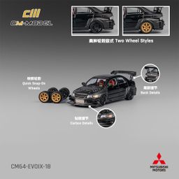 CM MODEL 1/64 MITSUBISHI LANCER EVO 9 - CARBON