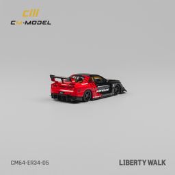 CM MODEL 1/64 NISSAN LBWK ER34 - ADVAN