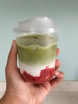 Strawberry Matcha Latte