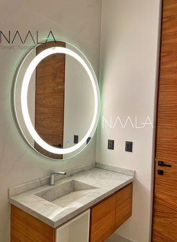 Espejo Allegro Circular con luz led touch 120cm