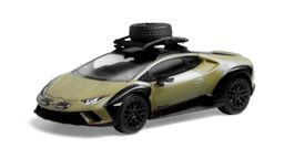 SPARKY MODEL 1/64 LAMBORGHINI HURACÁN STERRATO WITH A ROOF RACK AND A WHEEL - GREEN