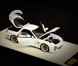 PGM MODEL 1/64 MAZDA RX7 - WHITE