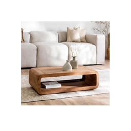 Coffee Table Meja Sofa Kayu Jati Vintage - Meja Tamu Ruang Tamu Teak Wood Desain Modern Minimalis Estetik Gaya Eropa Cocok untuk Hunian Rumah Kantor Hall Teras 