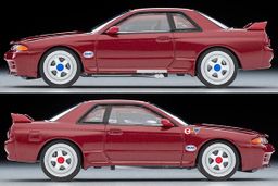 TLVN MODEL 1/64 NISSAN SKYLINE GT-R R32 GROUP A PLAIN COLOR VERSION RED