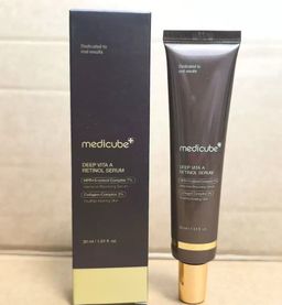 Medicube Pink Peptide Eye Cream (Pink) ；Retinol Firming Serum 30ml (Black)
