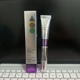 VT Microneedling Eye Cream, Hydrating, Anti-Wrinkle, Lifting and Firming with Microcurrent Massage Head, Dark Circle and Fine Line Treatment 15ml