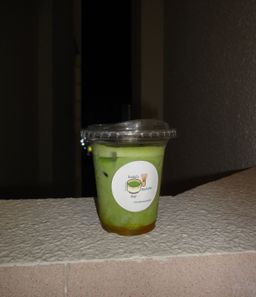 Tropical Toad Iced Matcha