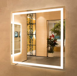 Espejo Allegro 100x100 cm con Luz Led touch