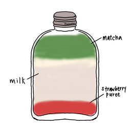 Iced Strawberry Matcha Latte