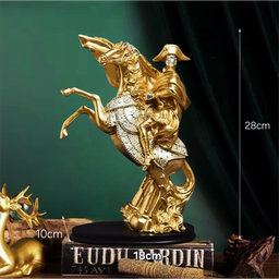 Dekorasi Pajangan Patung Kuda Pahlawan Kesatria Napoleon Bonaparte Keberanian Kegigihan Kesuksesan