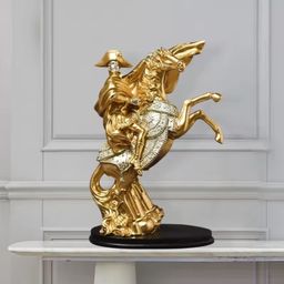 Dekorasi Pajangan Patung Kuda Pahlawan Kesatria Napoleon Bonaparte Keberanian Kegigihan Kesuksesan