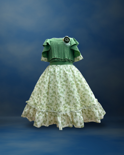 Pink - Nabotique Girl's Flower Print Chiffon Dress