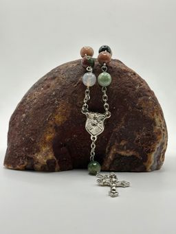 Denario de Ágata India Facetada