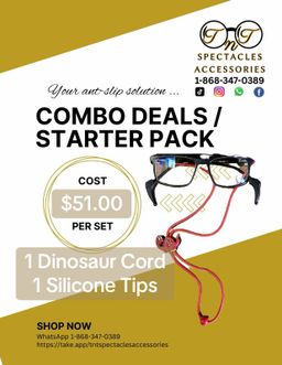 1 Dinosaur Cord + 1 Pair Silicone Tips