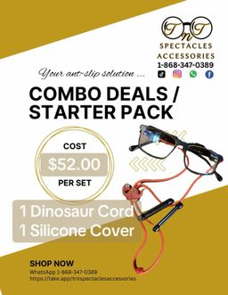 1 Dinosaur Cord + 1 Pair Silicone Cover