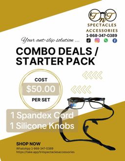 1 Spandex Cord + 1 Pair Silicone Knobs