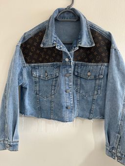Cropped Blue Denium Jacket 