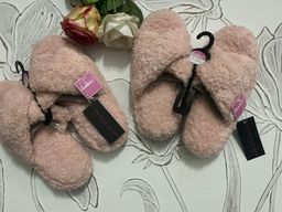 Ladies super comfortable cross over slippers 