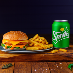 Chicken Cheese Burger Combo