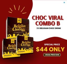 ChocoAlbab - Belgian Chocolate Premix Drink (30gm/20sachets/box)