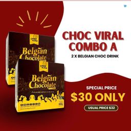 ChocoAlbab - Belgian Chocolate Premix Drink (30gm/20sachets/box)