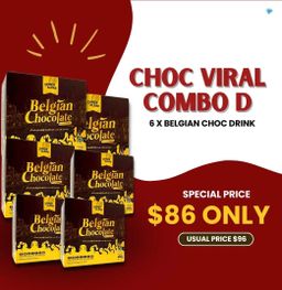 ChocoAlbab - Belgian Chocolate Premix Drink (30gm/20sachets/box)