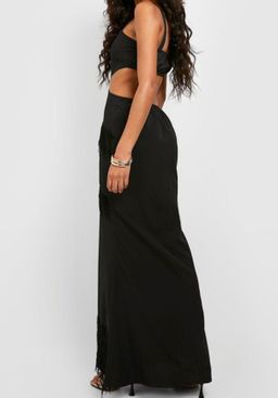 Fringe cut-out Dress