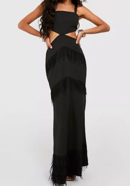 Fringe cut-out Dress
